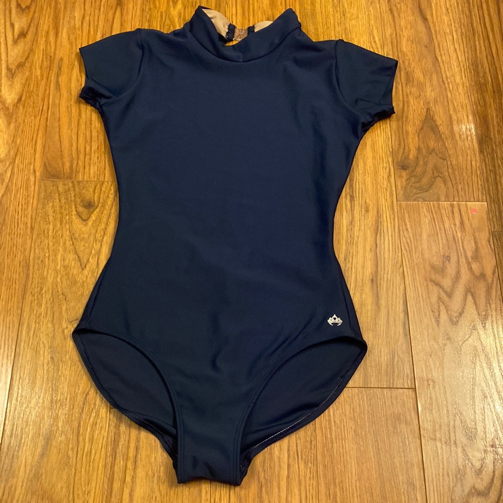 Navy blue leotard